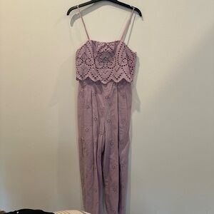 Harper Lilac Eyelet Jumpsuit